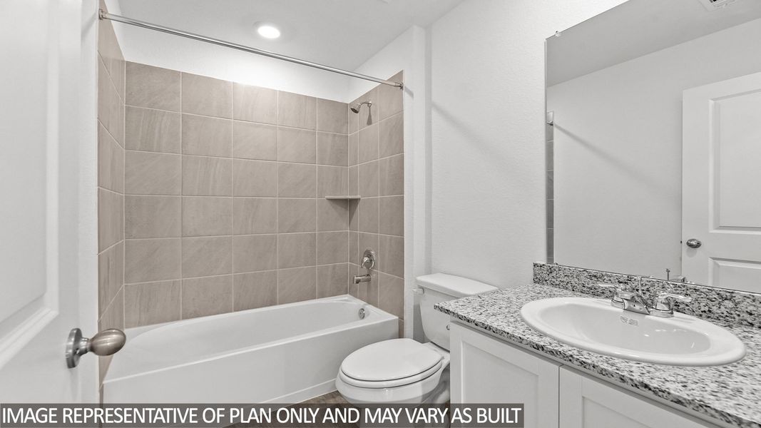 Furnished interior view inside a new home in Castles Edge, Willis (Image 7).