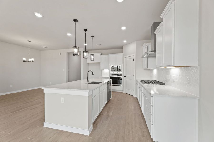 Representative furnished interior of a home built from the Tularosa by Hakes Brothers in Hickory Ridge, Elmendorf (Image 8).