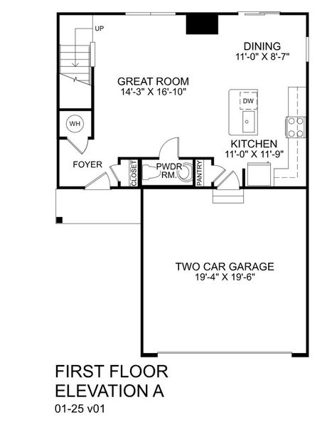 2D floor plan layout for the Iris by Ryan Homes in Liberty Grove, China Grove, NC (Image 3). 2D floor plan layout for the Iris by Ryan Homes in Liberty Grove, China Grove, NC (Image 3).