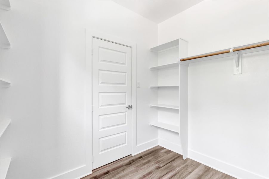 Primary closet