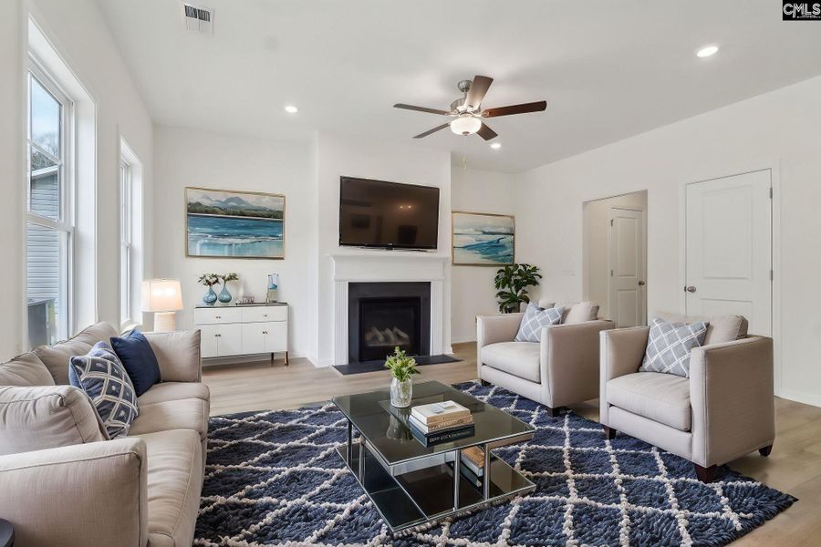Furnished interior view inside a new home in Peachtree Hills, Lexington (Image 2). Furnished interior view inside a new home in Peachtree Hills, Lexington (Image 2).