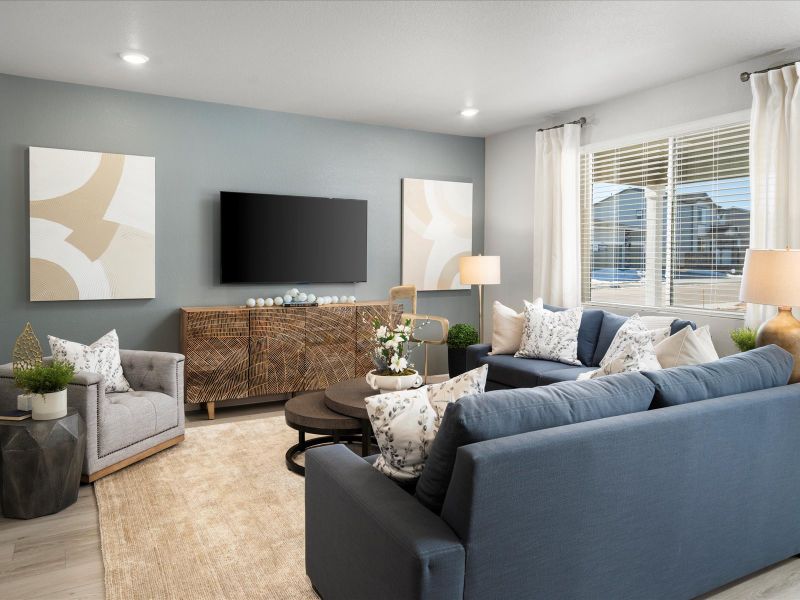 Furnished interior view inside a new home in Paint Brush Hills, Peyton (Image 10).