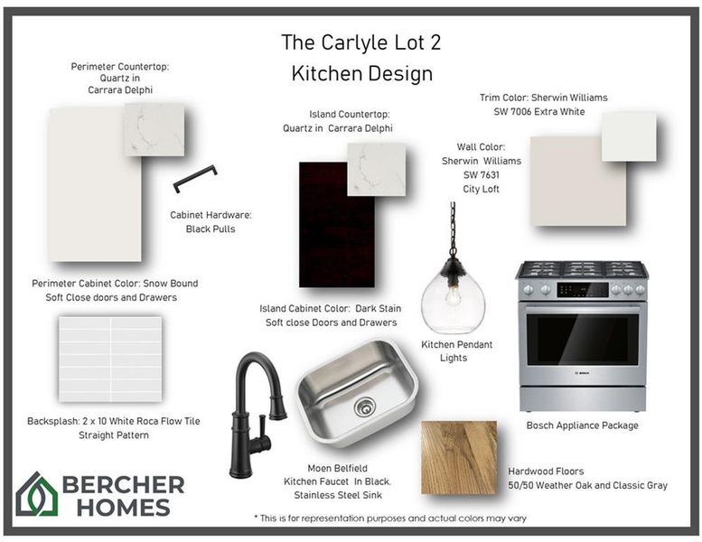 Sample of building materials used in homes in The Carlyle, Marietta (Image 52).
