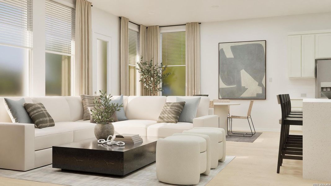 Furnished interior view inside a new home in Navarro Ranch, Seguin (Image 26).