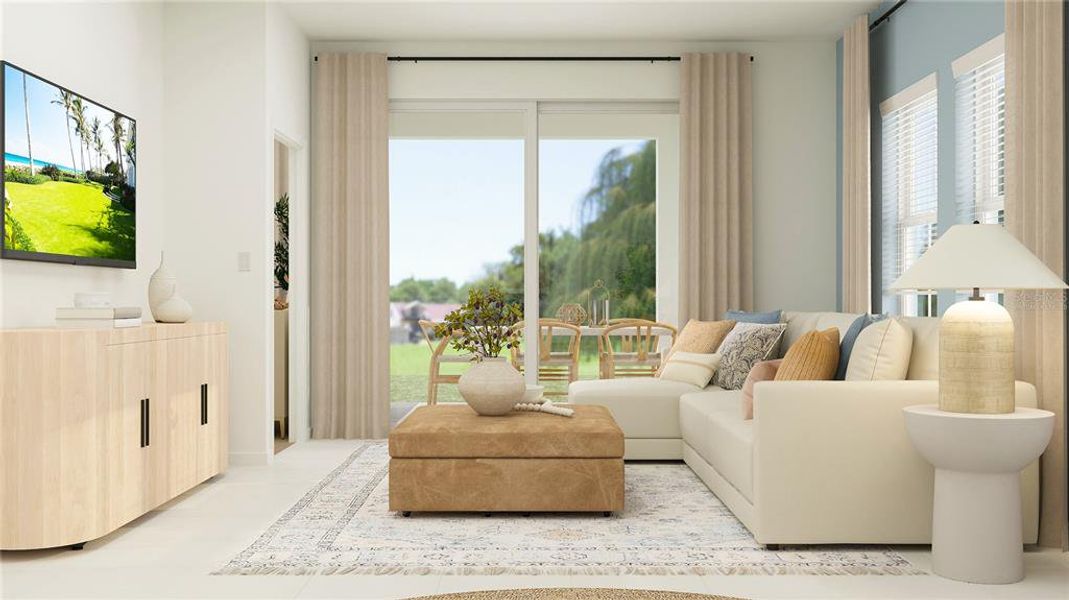 Furnished interior view inside a new home in , Kissimmee (Image 7). Furnished interior view inside a new home in , Kissimmee (Image 7).