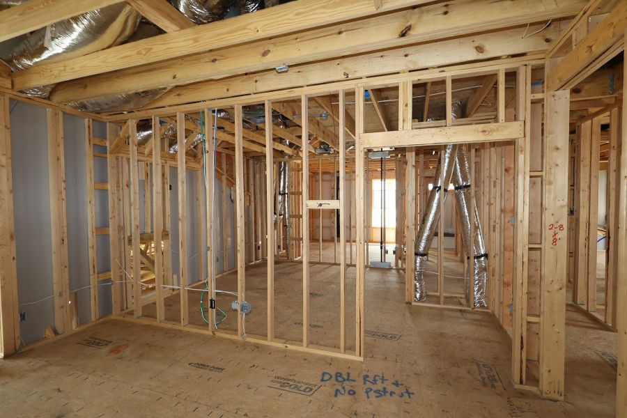 In-progress construction of a new home in Dunham Pointe, Cypress, TX (Image 22).