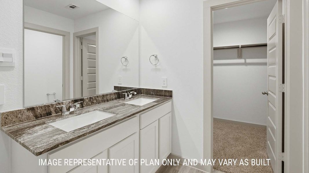 Representative furnished interior of a home built from the Bellvue by D.R. Horton in China Grove, China (Image 14).