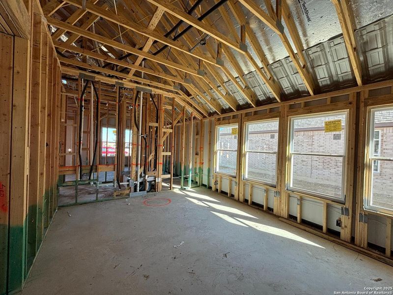 In-progress construction of a new home in Saddlebrook Ranch, Schertz, TX (Image 30).