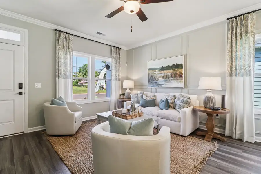 Furnished interior view inside a new home in Bickley Station, Irmo (Image 4). Furnished interior view inside a new home in Bickley Station, Irmo (Image 4).