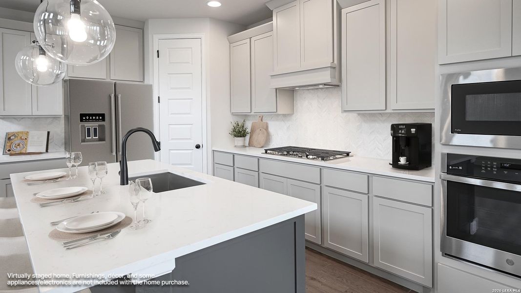 Furnished interior view inside a new home in The Parklands, Schertz (Image 15).