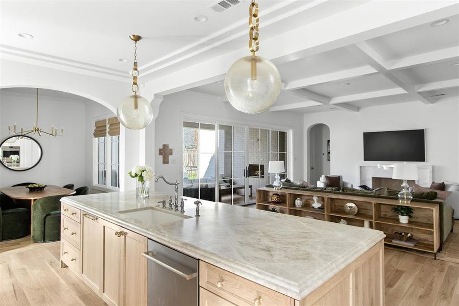 Furnished interior view inside a new home in , Dallas (Image 28).