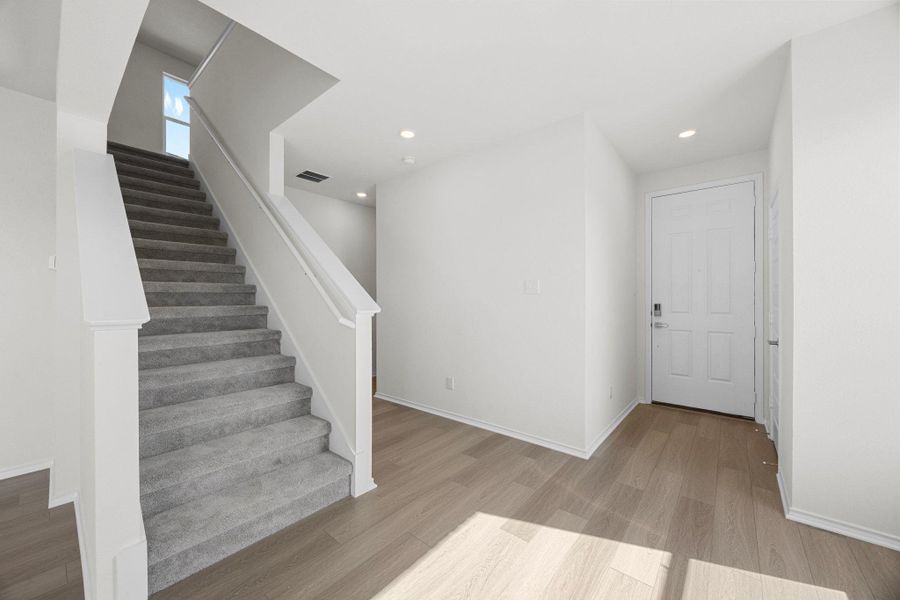 Spacious, unfurnished interior of a new home in Salerno - Heritage Collection, Round Rock (Image 21). Spacious, unfurnished interior of a new home in Salerno - Heritage Collection, Round Rock (Image 21).