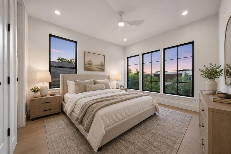 Furnished interior view inside a new home in , Houston (Image 33).