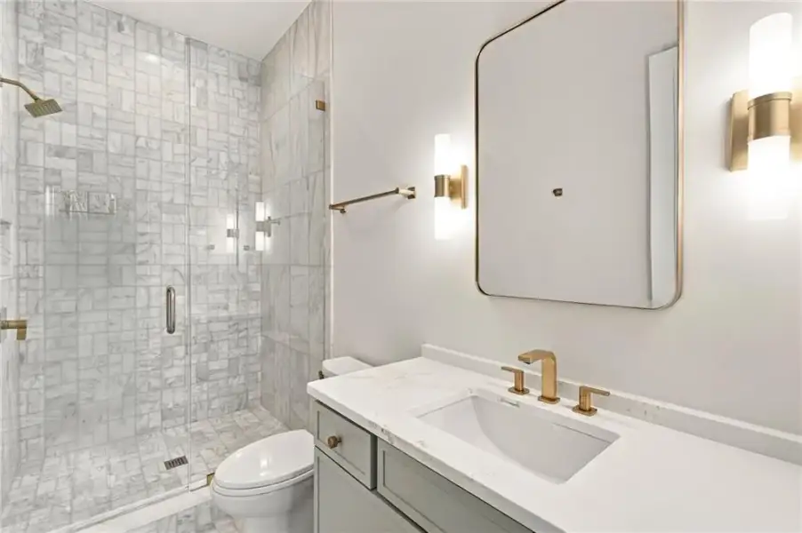 Furnished interior view inside a new home in , Atlanta (Image 18).