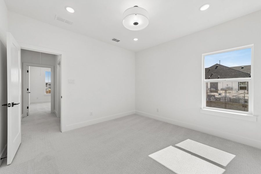 Representative unfurnished interior of a home built from the Newport by Landon Homes in Fields - East Village, Frisco (Image 40). Representative unfurnished interior of a home built from the Newport by Landon Homes in Fields - East Village, Frisco (Image 40).
