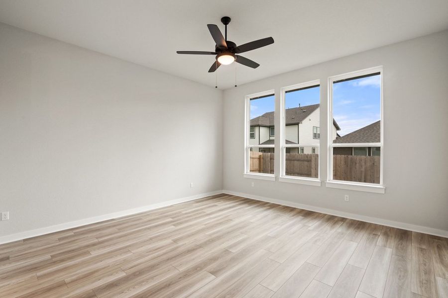 Spacious, unfurnished interior of a new home in Arbor Collection at Lariat, Liberty Hill (Image 36). Spacious, unfurnished interior of a new home in Arbor Collection at Lariat, Liberty Hill (Image 36).
