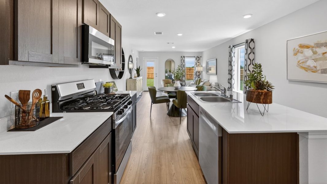 Representative furnished interior of a home built from the Atlanta by D.R. Horton in The Hills of Sherman, Sherman (Image 5).