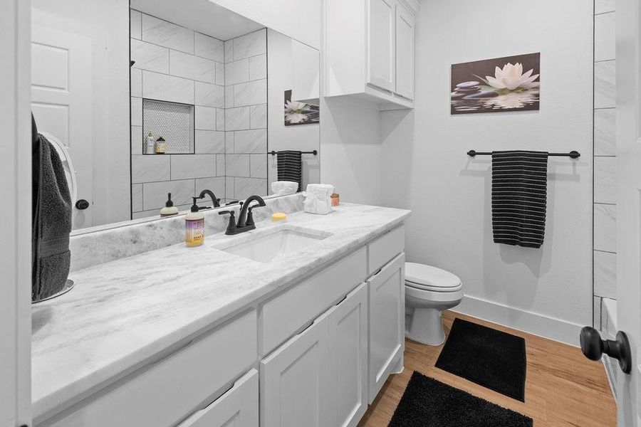 Furnished interior view inside a new home in , Whitesboro (Image 22).