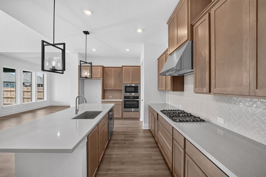 Furnished interior view inside a new home in Santa Rita Ranch, Liberty Hill (Image 9).