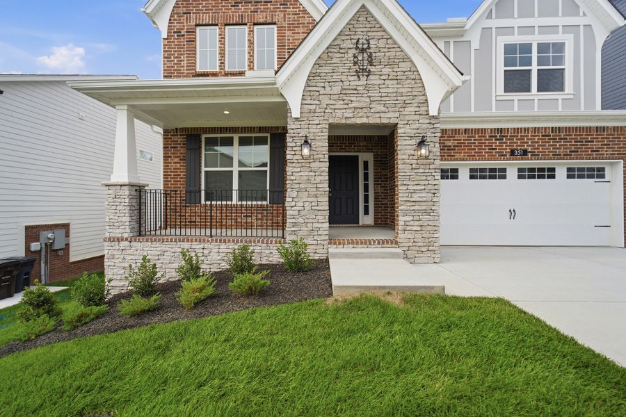 Exterior details and patio area of a home in The Retreat at Norman Farm, Hendersonville (Image 3).