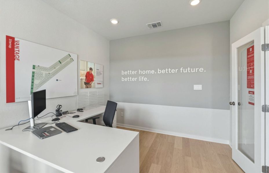 Representative furnished interior of a home built from the Hewitt by Centex in Vantage, San Marcos (Image 47).