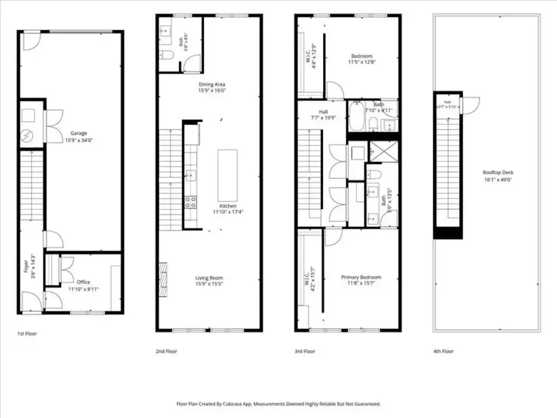 2D floor plan layout of this home in Madison Park, Atlanta, GA (Image 9).