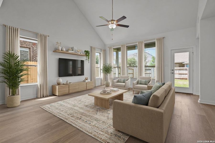 Furnished interior view inside a new home in Stillwater Ranch, San Antonio (Image 18). Furnished interior view inside a new home in Stillwater Ranch, San Antonio (Image 18).