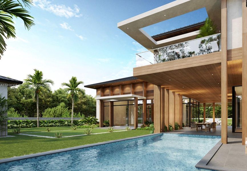 Front exterior of a new home in , Southwest Ranches, FL, highlighting curb appeal (Image 14). Front exterior of a new home in , Southwest Ranches, FL, highlighting curb appeal (Image 14).