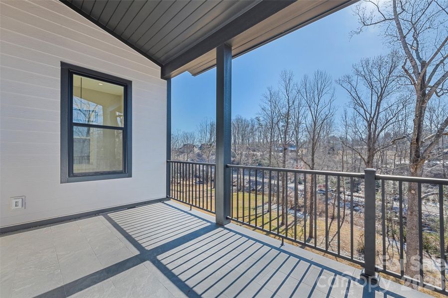 Exterior details and patio area of a home in , Arden (Image 3).