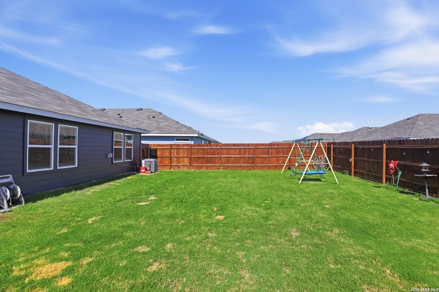 Exterior details and patio area of a home in Swenson Heights, Seguin (Image 24).