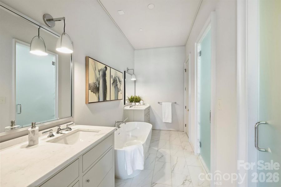 Furnished interior view inside a new home in , Charlotte (Image 31).