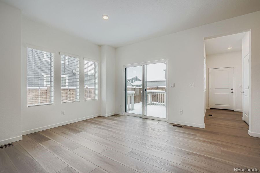 Spacious, unfurnished interior of a new home in Eastcreek Farm: Paired Homes, Thornton (Image 8). Spacious, unfurnished interior of a new home in Eastcreek Farm: Paired Homes, Thornton (Image 8).