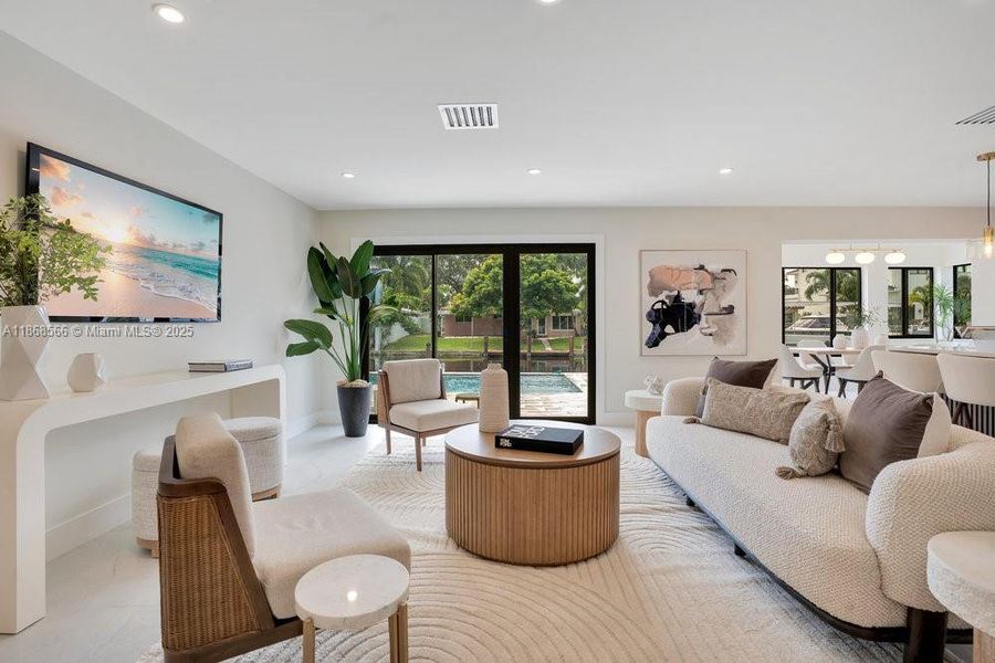 Furnished interior view inside a new home in , Fort Lauderdale (Image 5). Furnished interior view inside a new home in , Fort Lauderdale (Image 5).