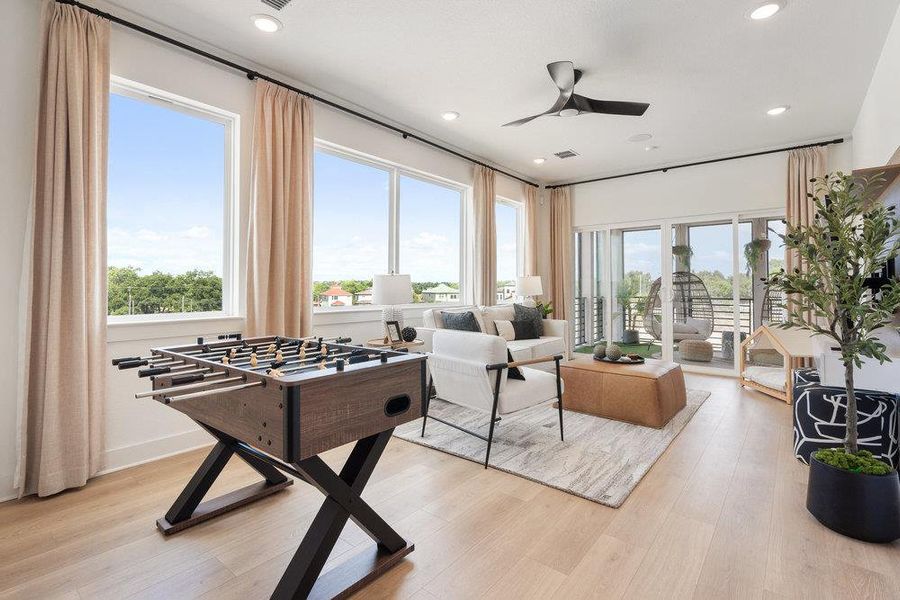 Furnished interior view inside a new home in Foxfield, Austin (Image 8).