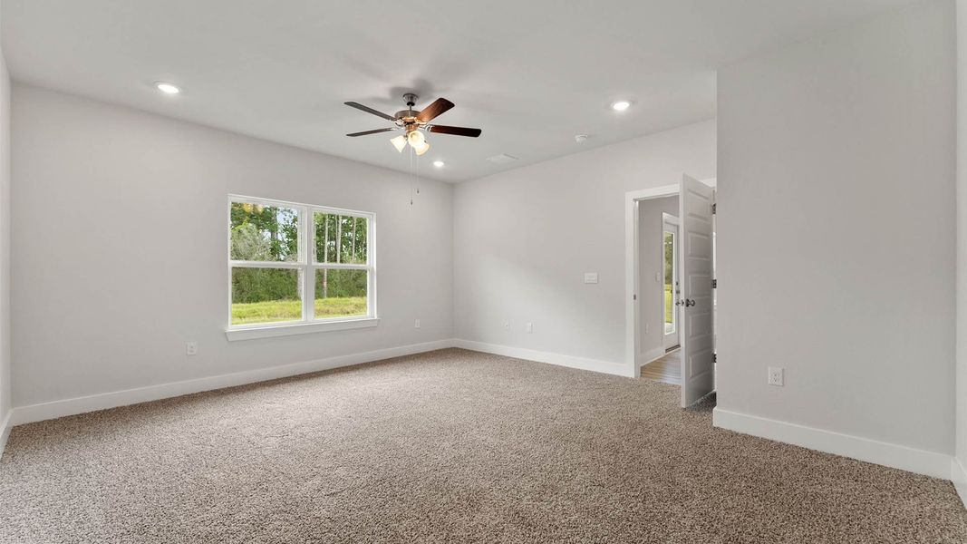 Spacious, unfurnished interior of a new home in Buffer Farms, Port Saint Joe (Image 24). Spacious, unfurnished interior of a new home in Buffer Farms, Port Saint Joe (Image 24).