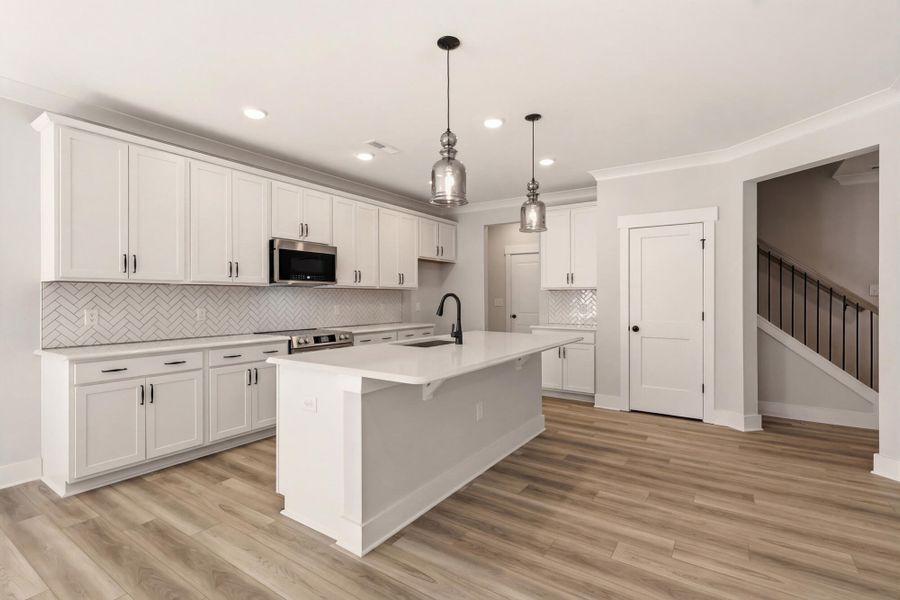 Furnished interior view inside a new home in Harbor Crossing, Greensboro (Image 7).
