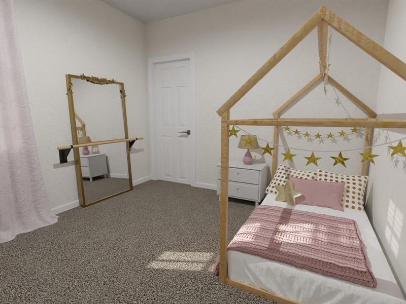 Whether the perfect room for your little ballerina. (Artists` rendering of the Donatella)