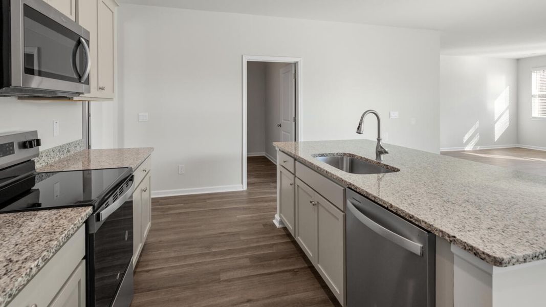 Furnished interior view inside a new home in Indigo Preserve, Leland (Image 8).