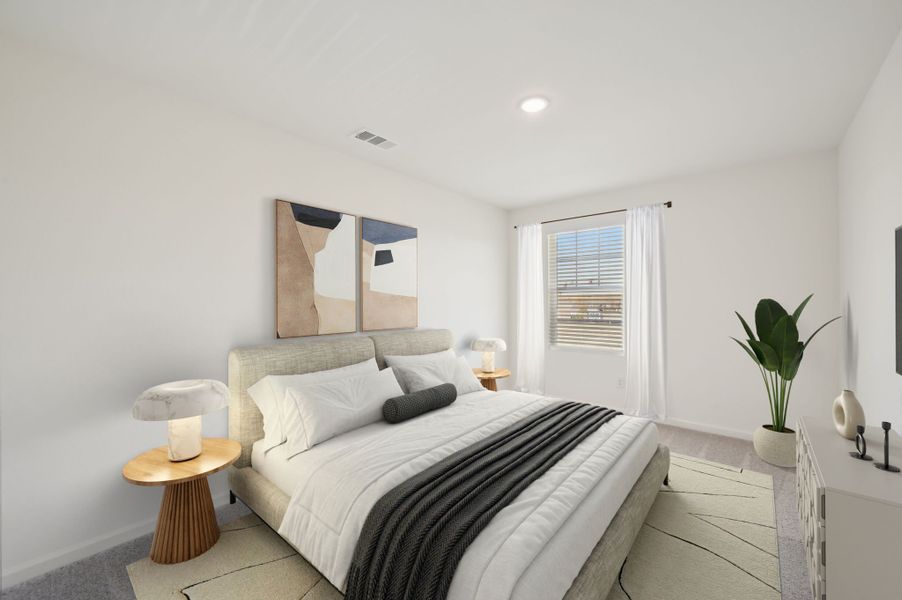 Representative furnished interior of a home built from the Solstice by Starlight Homes in Noble Ridge, Howe (Image 12).