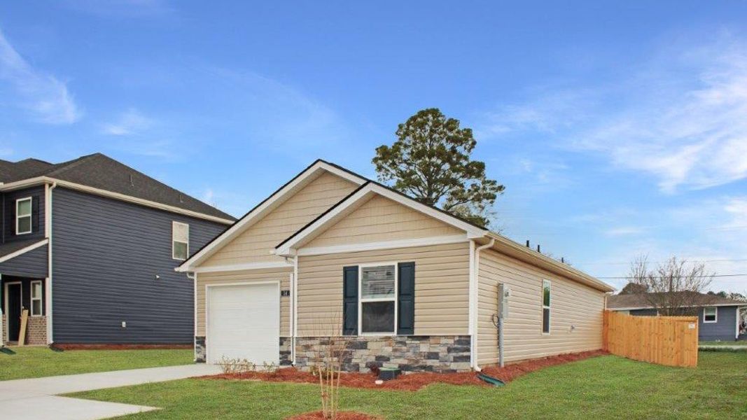 Representative exterior photo of a completed home built from the Sullivan by D.R. Horton in Evergreen Landing, Rossville, GA (Image 17). Representative exterior photo of a completed home built from the Sullivan by D.R. Horton in Evergreen Landing, Rossville, GA (Image 17).
