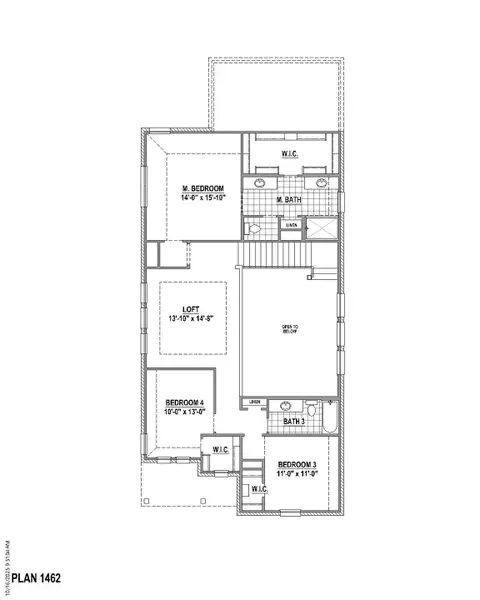 Plan 1462 2nd Floor Plan 1462 2nd Floor