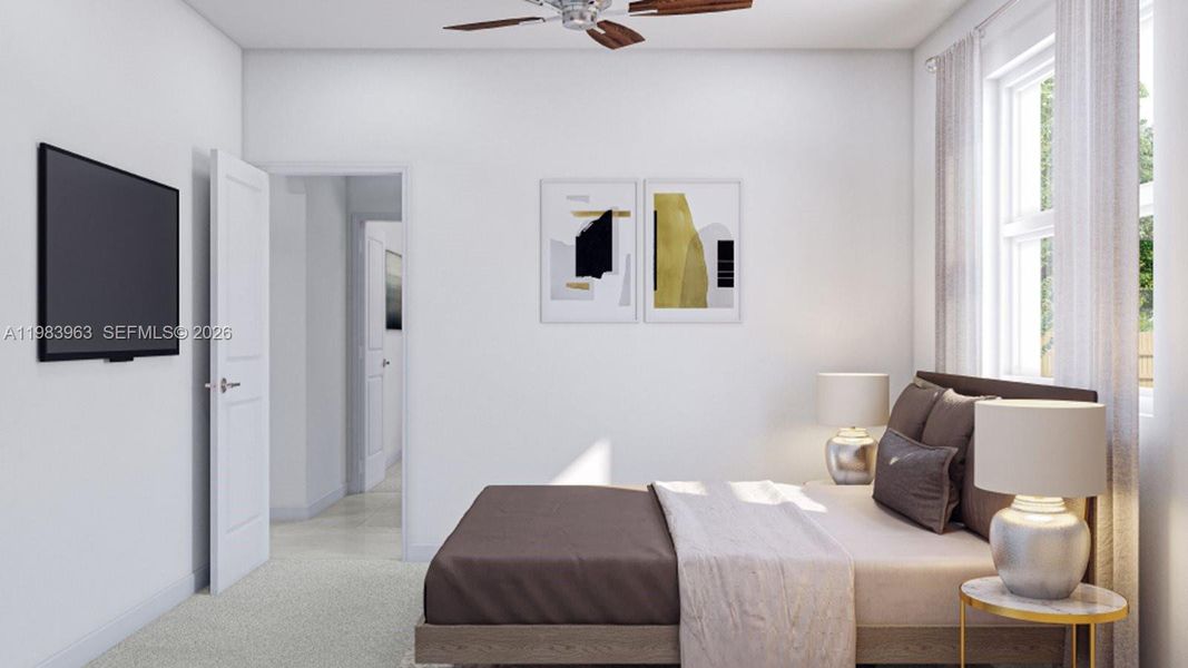 Furnished interior view inside a new home in Acacia Groves, Miami (Image 7).