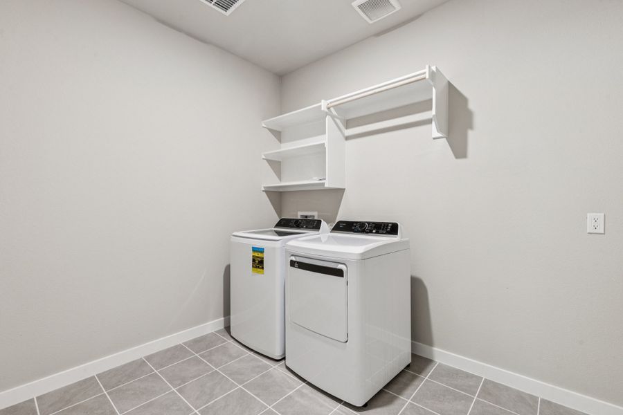 Utility Room in the Heisman home plan by Trophy Signature Homes – REPRESENTATIVE PHOTO Utility Room in the Heisman home plan by Trophy Signature Homes – REPRESENTATIVE PHOTO