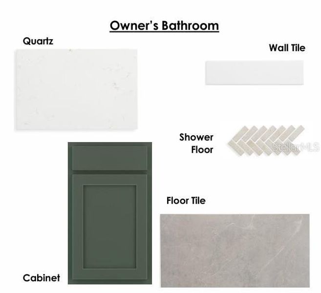 Sample of building materials used in homes in Palmeras at Crossprairie – The Grove Collection, St. Cloud (Image 6).