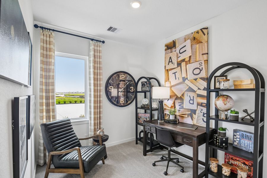 Representative furnished interior of a home built from the Charlton by Taylor Morrison in Mason Woods, Cypress (Image 31).