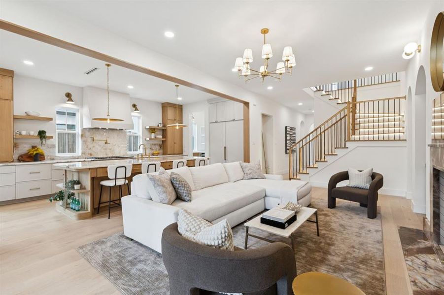 Furnished interior view inside a new home in , Dallas (Image 12). Furnished interior view inside a new home in , Dallas (Image 12).