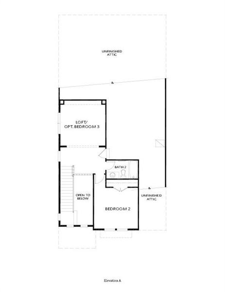 2D floor plan layout of this home in Aberdeen, Hoschton, GA (Image 4).