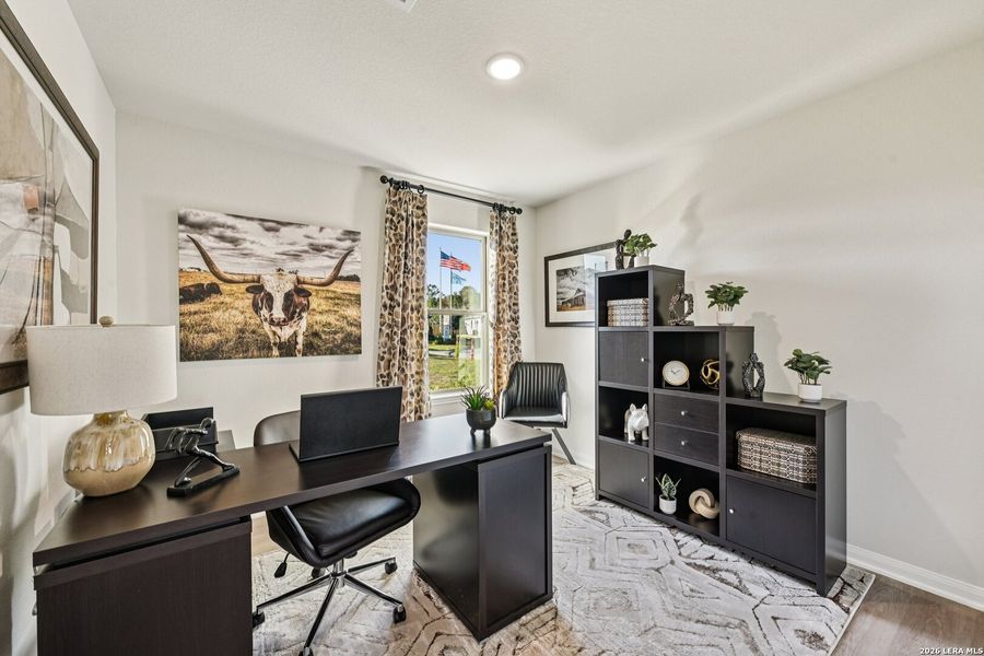 Furnished interior view inside a new home in Red Hawk Landing, San Antonio (Image 27).