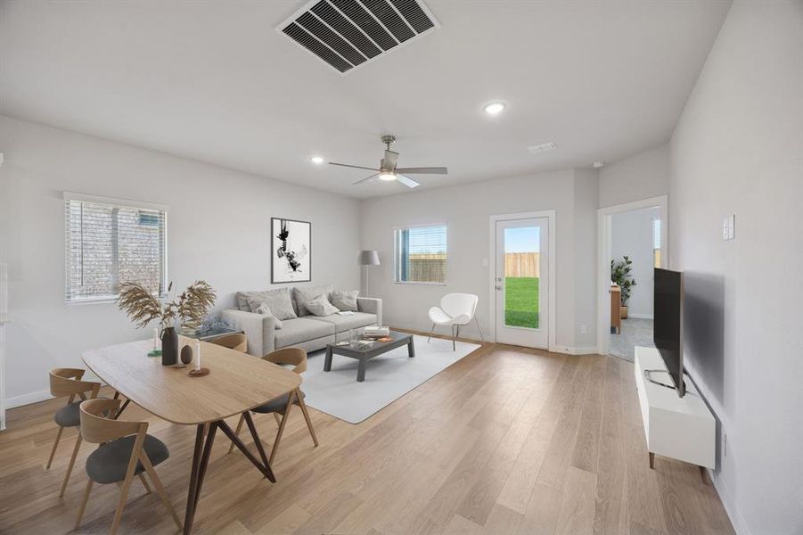 Living Room in the Oak II home plan by Trophy Signature Homes – REPRESENTATIVE PHOTO