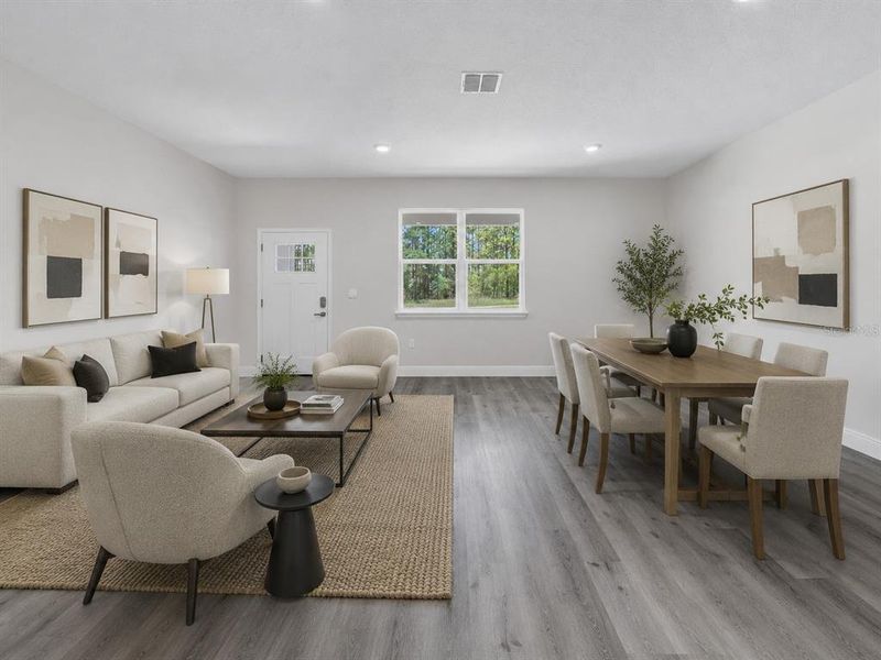 Furnished interior view inside a new home in , Citrus Springs (Image 17).